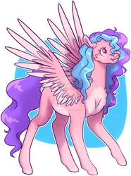 Size: 1024x1379 | Tagged: safe, artist:hopenotfound, oc, oc only, oc:bella pinksavage, pegasus, pony, female, mare, simple background, solo, transparent background