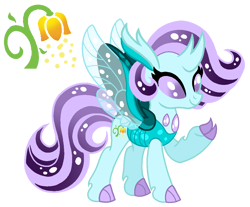 Size: 1123x929 | Tagged: safe, artist:madlilon2051, oc, oc only, changedling, changeling, changepony, hybrid, pony, base used, changedling oc, changeling oc, eyelashes, female, interspecies offspring, offspring, parent:starlight glimmer, parent:thorax, parents:glimax, raised hoof, simple background, smiling, solo, transparent background