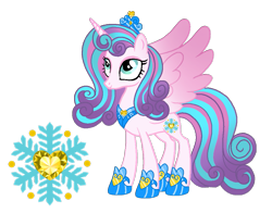 Size: 1019x800 | Tagged: safe, artist:madlilon2051, princess flurry heart, alicorn, pony, g4, base used, concave belly, crown, eyelashes, female, hoof shoes, horn, jewelry, mare, older, older flurry heart, peytral, regalia, simple background, slender, smiling, solo, thin, transparent background, wings