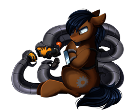Size: 3846x3355 | Tagged: safe, artist:pridark, oc, oc only, earth pony, pony, high res, male, simple background, solo, transparent background
