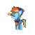 Size: 800x800 | Tagged: safe, artist:sugar morning, rainbow dash, pegasus, pony, best gift ever, g4, ^^, animated, beanie, bell, chibi, clothes, cute, daaaaaaaaaaaw, dancing, dashabetes, english, eyes closed, feathered wings, featured image, female, folded wings, full body, gif, hat, hnnng, loop, mare, mouth hold, multicolored hair, multicolored mane, multicolored tail, onomatopoeia, outline, precious, purple hat, rainbow hair, rainbow tail, scarf, simple background, smiling, solo, sugar morning is trying to murder us, sweet dreams fuel, tail, text, transparent background, weapons-grade cute, white outline, wholesome, wings, winter, winter hat, winter outfit, ych example, your character here