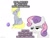 Size: 577x433 | Tagged: safe, derpy hooves, sweetie belle, pegasus, pony, temmie, unicorn, g4, egg, female, filly, simple background, undertale, video game reference