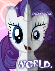 Size: 2158x2780 | Tagged: safe, artist:tehjadeh, rarity, pony, unicorn, two sided posters, g4, 2011, dual persona, dual personality, female, high res, mare, poster, solo