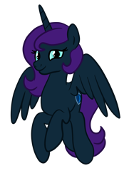 Size: 2250x3000 | Tagged: safe, artist:sjart117, oc, oc only, oc:nyx, alicorn, pony, derpibooru community collaboration, female, flying, high res, mare, permission given, simple background, solo, transparent background, wings