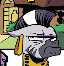 Size: 216x221 | Tagged: safe, artist:andy price, idw, zecora, zebra, g4, season 10, spoiler:comic, spoiler:comic90, cropped, faic, grumpy, zecora is best facemaker