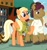 Size: 2048x2163 | Tagged: safe, screencap, mane allgood, snap shutter, earth pony, pegasus, pony, g4, season 9, the last crusade, cropped, female, folded wings, hat, high res, male, mare, outdoors, purple eyes, scootaloo's parents, shadow, smiling, stallion, standing, tail, tree, two toned mane, two toned tail, unshorn fetlocks, wings