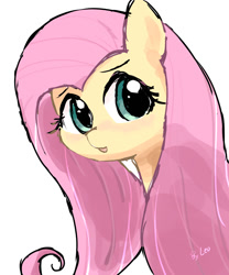 Size: 1000x1200 | Tagged: safe, artist:leo19969525, fluttershy, pegasus, pony, g4, bust, cute, female, shyabetes, simple background, solo, white background