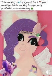 Size: 720x1040 | Tagged: safe, pipp petals, pegasus, pony, g5, my little pony: a new generation, official, craft, cursed, double chin, facebook, uncanny valley