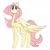 Size: 1031x1034 | Tagged: safe, artist:mekmarchu, fluttershy, pegasus, pony, g4, cheek fluff, chest fluff, cute, ear fluff, female, leg fluff, looking at you, mare, partially open wings, shyabetes, simple background, smiling, solo, standing, white background, wings