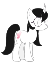 Size: 345x406 | Tagged: safe, oc, pony, unicorn, curved horn, horn, simple background, solo, transparent background, unicorn oc