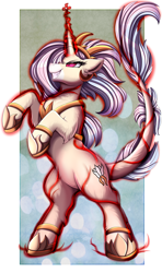 Size: 2103x3560 | Tagged: safe, artist:pridark, oc, oc only, alicorn, pony, alicorn oc, commission, cutie mark, dark magic, high res, horn, magic, rearing, red eyes, solo, wings