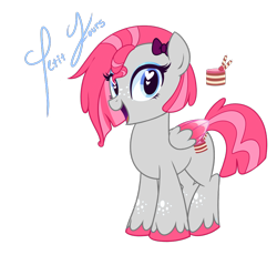Size: 932x856 | Tagged: safe, artist:khimi-chan, oc, oc only, pegasus, pony, bow, colored wings, eyelashes, female, hair bow, heart eyes, mare, pegasus oc, simple background, smiling, solo, transparent background, two toned wings, unshorn fetlocks, wingding eyes, wings