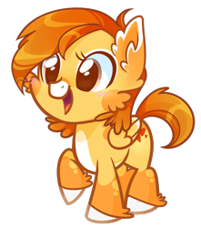 Size: 1301x1470 | Tagged: safe, artist:khimi-chan, oc, oc only, pegasus, pony, ear fluff, eyelashes, female, mare, pegasus oc, simple background, smiling, solo, transparent background, unshorn fetlocks, wings