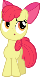 Size: 1554x3000 | Tagged: safe, artist:chinch335, apple bloom, earth pony, pony, g4, the return of harmony, female, filly, high res, simple background, solo, transparent background, vector