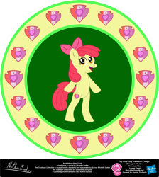 Size: 3468x3867 | Tagged: safe, artist:strykarispeeder, apple bloom, earth pony, pony, g4, belly, bipedal, female, filly, high res, open mouth, simple background, solo, transparent background