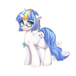 Size: 3000x3000 | Tagged: safe, artist:frost moon, oc, oc only, oc:diviina, pony, unicorn, female, glasses, high res, simple background, solo, transparent background