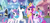 Size: 1024x480 | Tagged: safe, artist:velveagicsentryyt, princess cadance, princess flurry heart, shining armor, oc, oc:chryssa, alicorn, pegasus, pony, unicorn, g4, base used, concave belly, crystal empire, deviantart watermark, family, female, horn, male, mare, obtrusive watermark, offspring, older, older flurry heart, older princess cadance, older shining armor, parent:princess cadance, parent:shining armor, parents:shiningcadance, pegasus oc, ship:shiningcadance, shipping, siblings, sisters, slender, stallion, straight, thin, watermark, wings