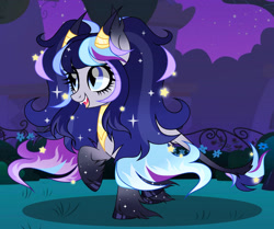 Size: 2433x2038 | Tagged: safe, artist:moonbatz, oc, oc only, pony, female, high res, horns, mare, solo