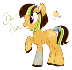 Size: 999x967 | Tagged: safe, artist:khimi-chan, oc, oc only, earth pony, pony, colored hooves, earth pony oc, eyelashes, female, flower, flower in hair, mare, simple background, smiling, solo, transparent background