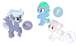 Size: 995x597 | Tagged: safe, artist:enifersuch, oc, oc only, pegasus, pony, base used, colt, female, filly, male, mare, offspring, parent:rainbow dash, parent:soarin', parents:soarindash, pegasus oc, raised hoof, simple background, smiling, transparent background, wings