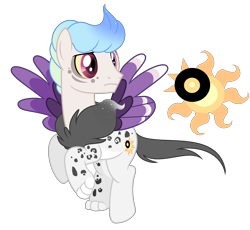 Size: 2124x1952 | Tagged: safe, artist:enifersuch, oc, oc only, oc:asterism, hybrid, pony, base used, frown, interspecies offspring, looking back, male, offspring, parent:discord, parent:princess celestia, parents:dislestia, simple background, solo, stallion, transparent background