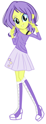 Size: 704x1888 | Tagged: safe, alternate version, artist:gihhbloonde, oc, oc only, equestria girls, g4, base used, clothes, double peace sign, eyelashes, female, peace sign, simple background, skirt, smiling, solo, white background
