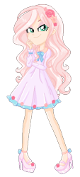 Size: 276x612 | Tagged: safe, artist:gihhbloonde, oc, oc only, equestria girls, g4, base used, clothes, eyelashes, female, high heels, shoes, simple background, skirt, smiling, solo, transparent background