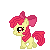 Size: 50x50 | Tagged: safe, artist:creshosk, apple bloom, earth pony, pony, g4, animated, female, filly, pixel art, solo