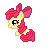 Size: 50x50 | Tagged: safe, artist:creshosk, apple bloom, earth pony, pony, g4, animated, female, filly, sleepy, solo