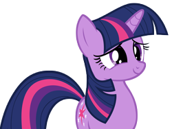 Size: 9017x6788 | Tagged: safe, artist:andoanimalia, twilight sparkle, pony, unicorn, read it and weep, absurd resolution, female, horn, mare, multicolored mane, multicolored tail, purple eyes, simple background, smiling, solo, tail, transparent background, unicorn twilight, vector