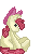 Size: 50x50 | Tagged: safe, artist:rppirate, apple bloom, earth pony, pony, g4, cute, female, filly, picture for breezies, pixel art, plushie, solo