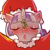 Size: 1159x1159 | Tagged: safe, artist:cold-blooded-twilight, twilight velvet, pony, unicorn, g4, blushing, blushing profusely, christmas, clothes, costume, ear blush, eyes closed, female, hat, holiday, kissing, kissy face, mistletoe, santa costume, santa hat, simple background, solo, transparent background