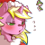 Size: 1159x1159 | Tagged: safe, artist:cold-blooded-twilight, sunshine smiles, pony, unicorn, g4, background pony, blushing, christmas, clothes, costume, eyeshadow, female, hat, holiday, kissy face, makeup, mistletoe, santa costume, santa hat, simple background, solo, sweat, transparent background