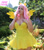 Size: 700x802 | Tagged: safe, fluttershy, human, g4, bare shoulders, breasts, cleavage, clothes, cosplay, costume, irl, irl human, photo, sleeveless