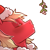 Size: 1159x1159 | Tagged: safe, artist:cold-blooded-twilight, big macintosh, earth pony, pony, g4, blushing, christmas, clothes, costume, eyes closed, hat, holiday, kissing, kissy face, male, mistletoe, santa costume, santa hat, side view, simple background, solo, stallion, transparent background