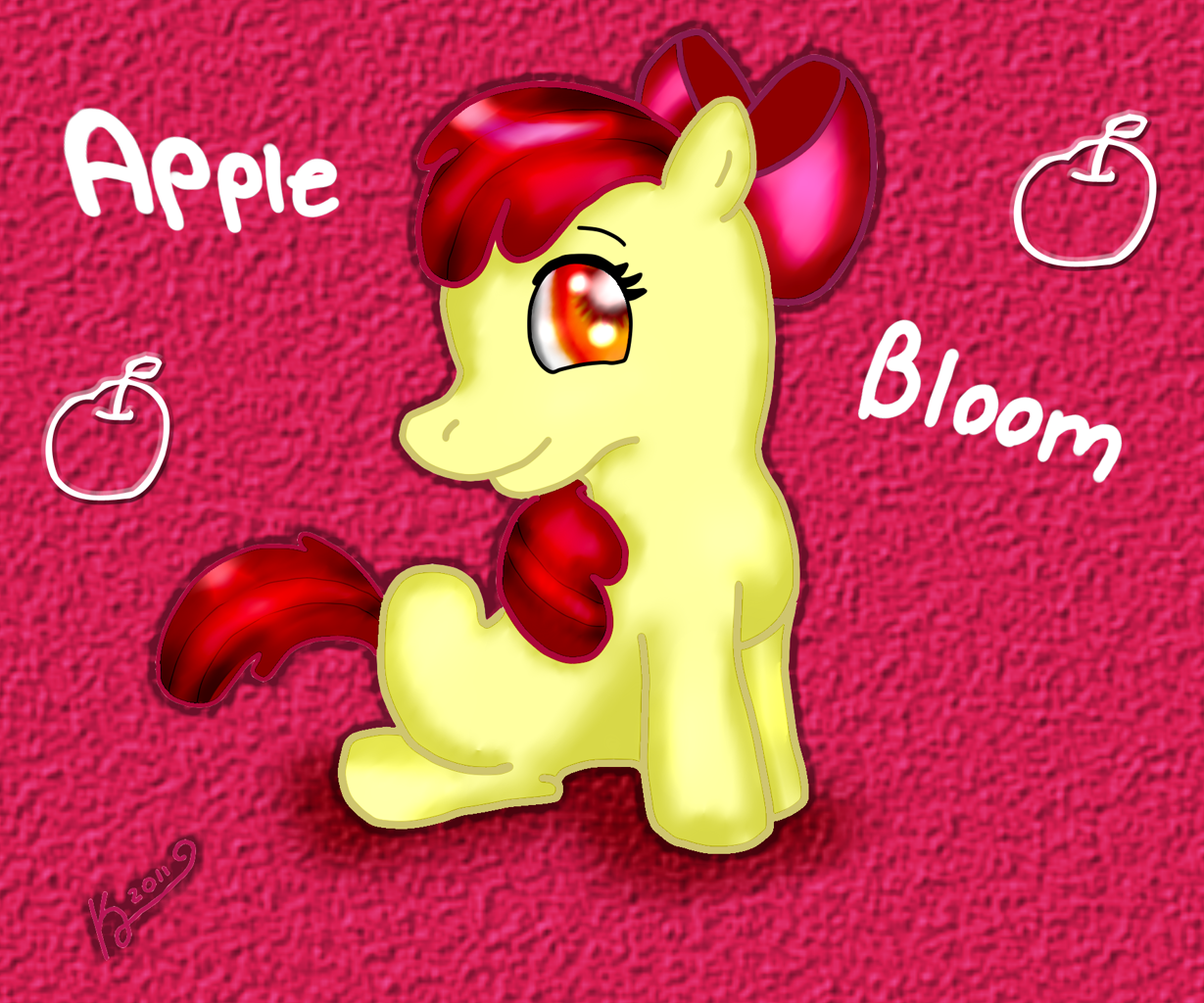 Safe Artist Newwolfstylebymk Apple Bloom Earth Pony Pony Female Filly Solo