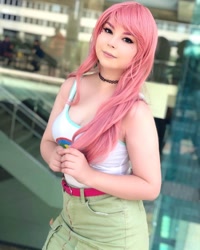 Size: 1080x1350 | Tagged: safe, fluttershy, human, equestria girls, g4, my little pony equestria girls: legend of everfree, camp everfree outfits, clothes, cosplay, costume, irl, irl human, photo