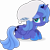 Size: 4956x4918 | Tagged: safe, artist:starcollider, derpibooru exclusive, princess luna, alicorn, pony, friendship is magic, g4, .svg available, absurd resolution, clothes, crown, female, hoof shoes, jewelry, looking at you, luna day, luna is not amused, lying down, mare, on head, pillow, pillow hat, prone, regalia, s1 luna, shoes, simple background, solo, transparent background, unamused, vector