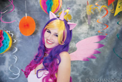 Size: 800x533 | Tagged: safe, artist:yashuntafun, princess cadance, human, g4, clothes, cosplay, costume, irl, irl human, looking at you, photo, smiling, smiling at you