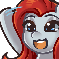 Size: 1000x1000 | Tagged: safe, artist:azure_designs, pegasus, pony, emote, simple background, solo, transparent background, twitch, waving