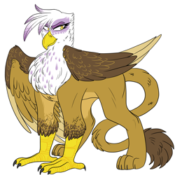 Size: 3000x3000 | Tagged: safe, artist:gingygin, gilda, griffon, g4, female, high res, simple background, solo, white background