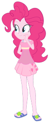 Size: 568x1402 | Tagged: editor needed, source needed, safe, artist:pinkiepiemike, edit, pinkie pie, equestria girls, g4, alternate clothes, clothes, dress, feet, female, pink, sandals, simple background, solo, transparent background, vector
