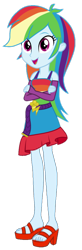 Size: 320x971 | Tagged: artist needed, safe, rainbow dash, equestria girls, g4, bare shoulders, beautiful, clothes, crossed arms, dress, fall formal outfits, feet, female, high heels, open-toed shoes, rainbow, shoes, show accurate, simple background, sleeveless, solo, toes, transparent background, vector