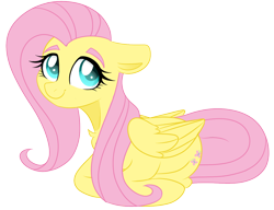 Size: 1300x1000 | Tagged: safe, artist:songheartva, fluttershy, pegasus, pony, g4, cute, floppy ears, lying down, prone, shyabetes, simple background, solo, transparent background