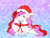 Size: 2556x1933 | Tagged: safe, artist:krissstudios, oc, oc:mizhore, pegasus, pony, chest fluff, christmas, chubbie, hat, holiday, santa hat, solo