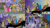 Size: 1280x720 | Tagged: safe, edit, edited screencap, editor:quoterific, screencap, applejack, discord, fluttershy, pinkie pie, rainbow dash, rarity, spike, twilight sparkle, zecora, alicorn, draconequus, dragon, earth pony, pegasus, pony, unicorn, zebra, g4, my little pony: friendship is magic, princess twilight sparkle (episode), season 4, applejack's hat, black vine, bully, bullying, cowboy hat, crying, discord being a bully, element of generosity, element of honesty, element of kindness, element of laughter, element of loyalty, element of magic, elements of harmony, eyes closed, female, flying, hat, male, mane seven, mane six, mare, newspaper, open mouth, text, twilight sparkle (alicorn)