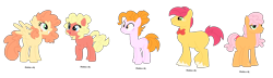 Size: 2000x575 | Tagged: safe, artist:tragedy-kaz, oc, oc only, earth pony, pegasus, pony, base used, bowtie, eyelashes, female, frown, magical lesbian spawn, male, mare, offspring, parent:applejack, parent:pinkie pie, parents:applepie, pegasus oc, raised hoof, simple background, stallion, transparent background, wings