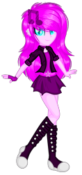 Size: 848x1792 | Tagged: safe, artist:fantarianna, oc, oc only, equestria girls, g4, clothes, equestria girls-ified, eyelashes, female, fingerless gloves, gloves, simple background, skirt, solo, transparent background