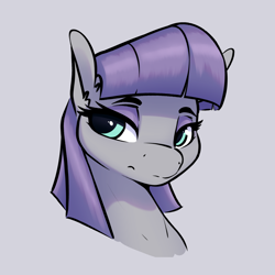 Size: 3200x3200 | Tagged: safe, artist:aquaticvibes, maud pie, earth pony, pony, g4, bust, female, high res, mare, portrait, solo