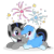 Size: 1888x1880 | Tagged: safe, artist:khimi-chan, oc, oc only, oc:curly mane, oc:earl grey, pony, sheep, sheep pony, blushing, bowtie, chest fluff, duo, eyelashes, female, fireworks, male, mare, oc x oc, shipping, simple background, smiling, stallion, straight, transparent background